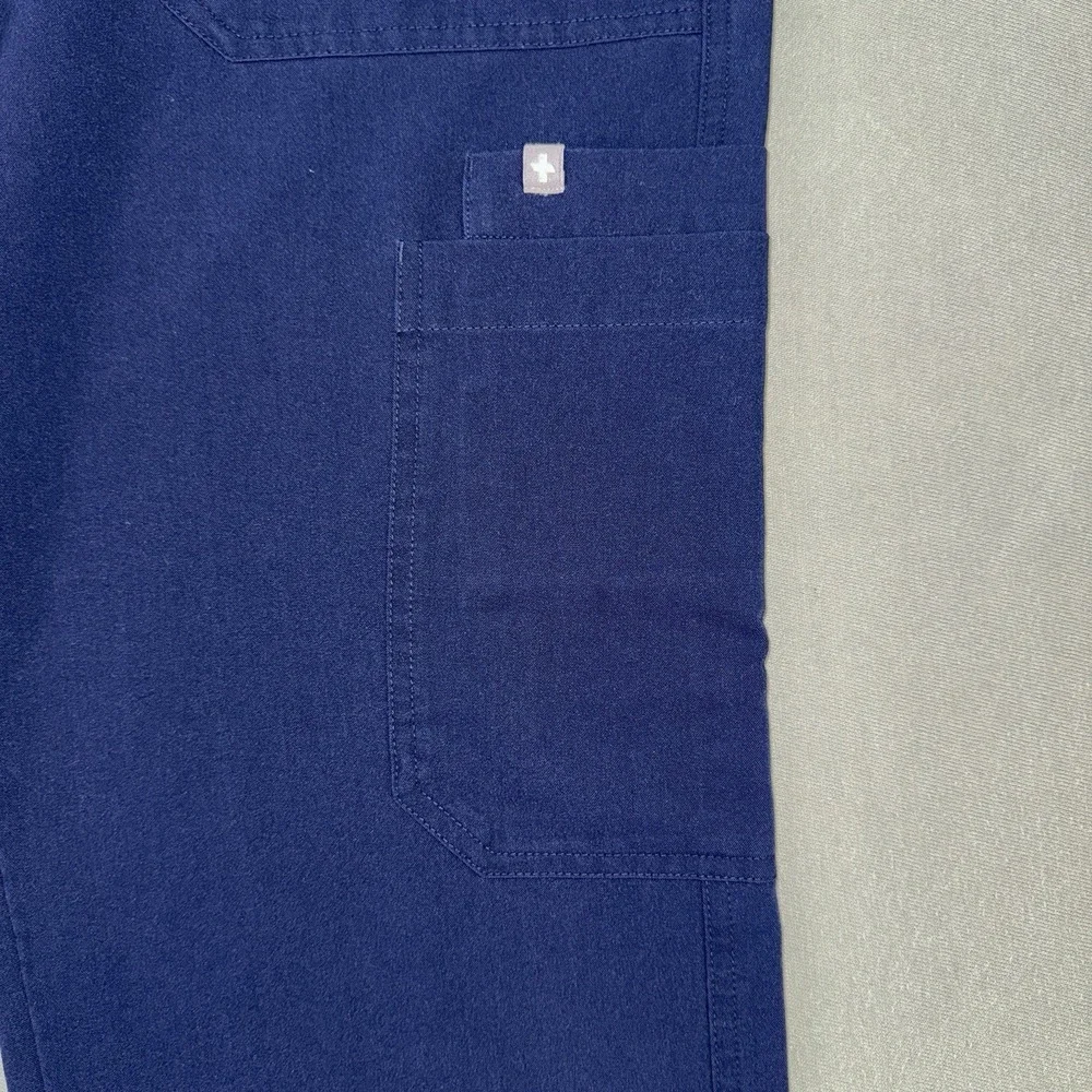 Men's FIGS Cairo Cargo Healthcare Nurse Scrub Pants Blue Size L
